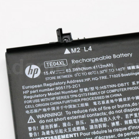 63.3wh HP TPN-Q173 battery